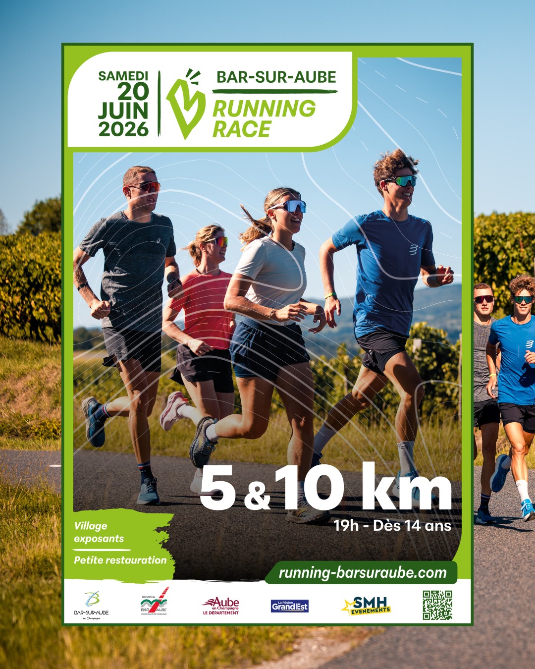 🆕 Grande nouvelle : lancement d'un format Running 🚨

Parce que nous aimons sans cesse vous surprendre, l’édition 2026 marquera la naissance d’un running, ouvert à tous dès 14 ans. 🏃‍♀️💨

🌅 Une course inoubliable au cœur de Bar-sur-Aube, entre les ruelles animées, les berges paisibles et les premiers reliefs champenois, sublimée par les lumières dorées d’un soir d’été et l’ambiance festive de la Fête de la Musique. 

🇫🇷 Un parcours mesuré et officiel, sous l’égide de la FFA
🔁 5 ou 10 KM, selon votre envie
🗓️ Samedi 20 juin, départ groupé à 19h

🎁 Cadeau de bienvenue, médaille finisher, boisson à l’arrivée et d’autres surprises !
🏆 Récompenses par catégories d’âge
💸 Tarifs avantageux pour les mineurs, les licenciés FFA et les groupes (+7)
🎪 Village exposant dans le cadre de la Cyclosportive
🩺 Epreuve ouverte à tous : licenciés, ou avec certificat médical ou PPS (gratuit et rapide)

📑 Inscriptions : https://in.njuko.com/bar-sur-aube-chemins-blancs-cycling-race-2026 

Ouverture prochaine du site officiel avec plus d’informations. 🙋

📸 @alanis_pic_ 

#BARSURAUBECHEMINSBLANCS #gravel #route #barsuraube #cheminsblancs #cyclo #Cyclosportive #granfondo #pierreRolland #attaquedepierrerolland #aube #champagne #barsuraube #cotedesbar #aube #grandest #ekoi #running #courseapied #run
